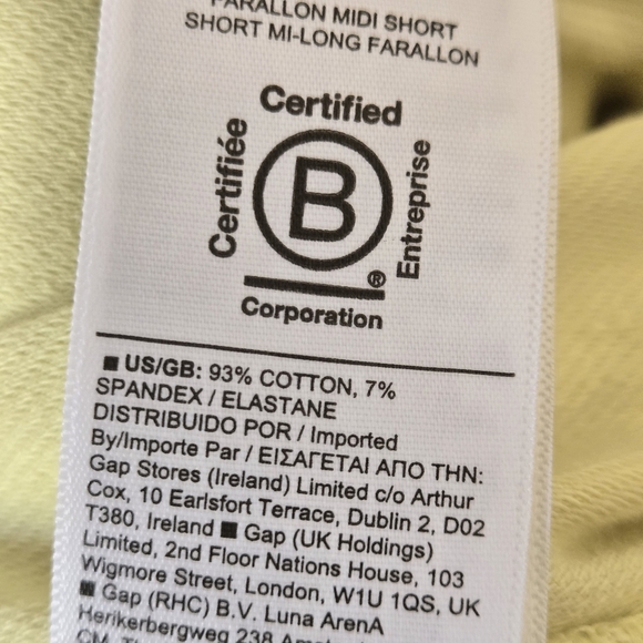 Athleta Butter Yellow Midi Pull-On Shorts w/Pockets Athleisure  Modest Size M - Picture 7 of 9